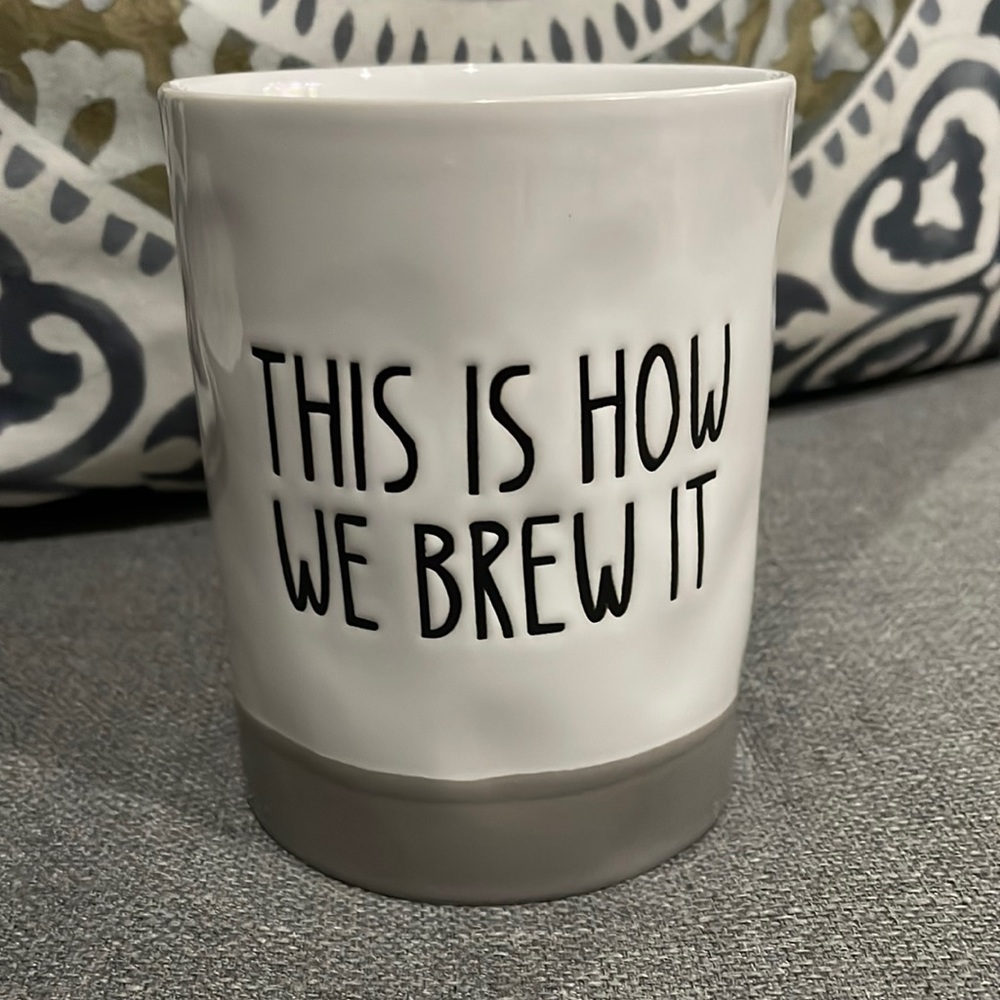 Huntington Home “THIS IS HOW WE BREW IT” cafe latte Soy Blend 2 wick Candle